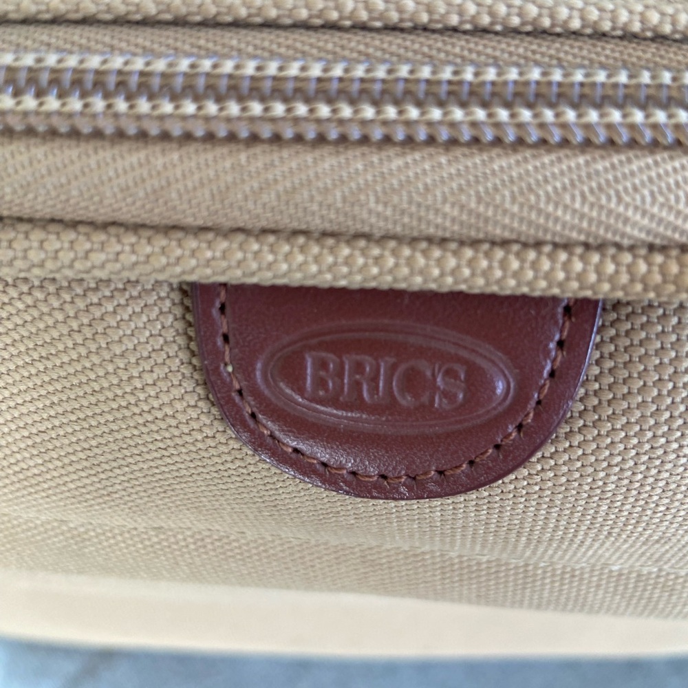Bric's Tan Canvas Carry on Train Satchel - Picture 2 of 8